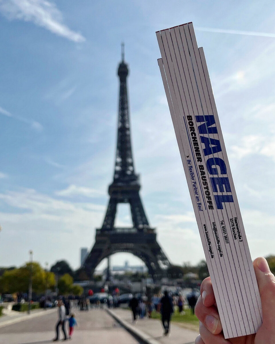Dieses Wochenende vermessen wir den Eiffelturm in Paris. ☀️